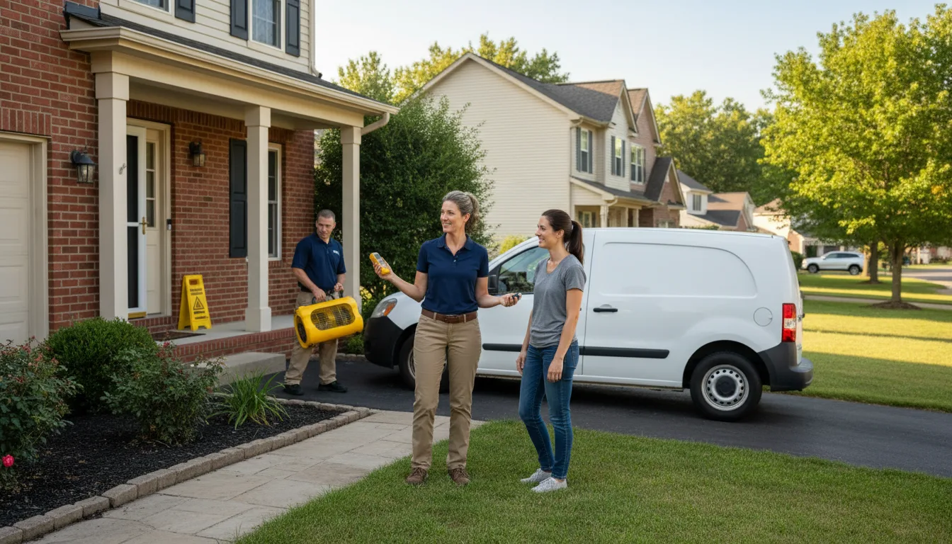 Residential water damage restoration in Flossmoor, IL